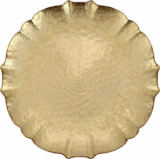 Baroque Glass Gold Charger/Service Plate
