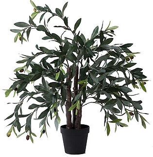 30" Artificial Olive Tree in Plastic Pot