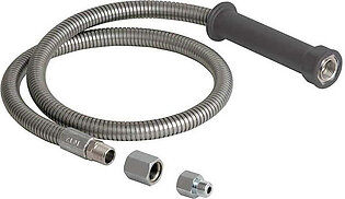 Hose Pre-Rinse for Kitchen Faucet with Insulated Handle 44 Inch Stainless Steel