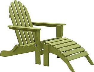 The Adirondack Chair/Ottoman - Lime Green