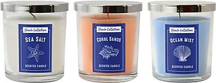 Beach Collection Scented Wax Candles Set of 3