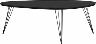 Wynton Retro Mid-Century Lacquer Coffee Table - Black