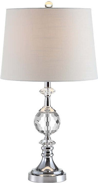 Channing LED Table Lamp - Clear and Chrome