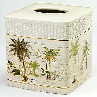 Colony Palm Tissue Box Cover