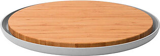 Leo 14.25" Bamboo Cutting Board with Plate