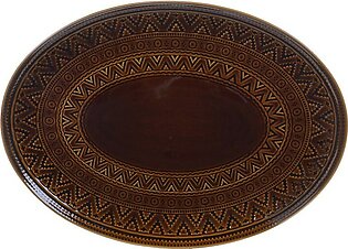 Aztec Brown Oval Platter