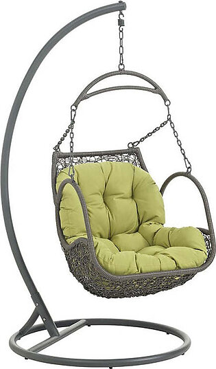 Arbor Outdoor Patio Wood Swing Chair with Stand
