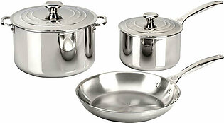 Five-Piece Stainless Steel Cookware Set