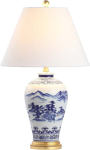 Zhou LED Table Lamp - Blue and White
