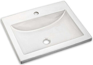 Studio 21-1/4"W Rectangular Drop-In Sink with One Hole