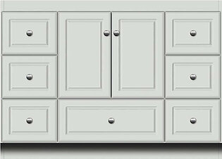 Simplicity Ultraline 48"W x 21"D x 34.5"H Single Bathroom Vanity Cabinet Only with Side Drawers