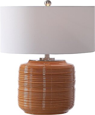 Solene Orange Table Lamp by Jim Parsons
