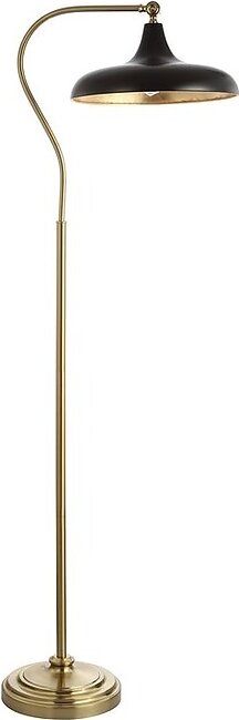 Stefan Single-Light Floor Lamp - Brass/Gold