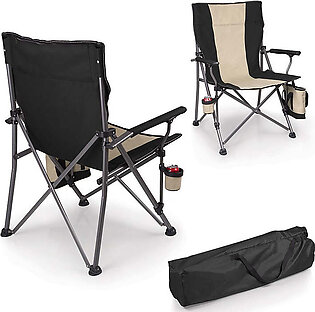 Big Bear XL Folding Camp Chair with Cooler, Black