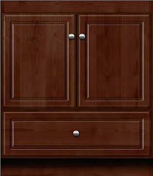 Simplicity Ultraline 30"W x 21"D x 34.5"H Single Bathroom Vanity Cabinet Only with No Side Drawers