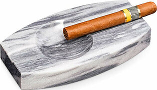 Marble Double Cigar Ashtray - Gray