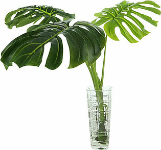 28" Artificial Palm in Glass Vase with Acrylic Water