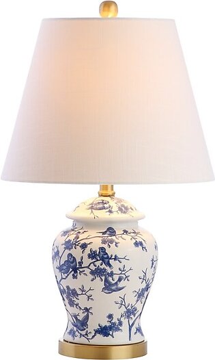Penelope Ceramic Table Lamp - Blue and White