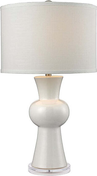 White Ceramic LED Table Lamp