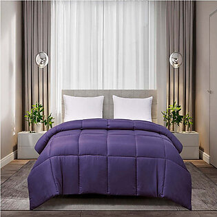 Microfiber Color Down Alternative All-Season Full/Queen Comforter - Purple