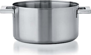 Stile 5.6-Quart 18/10 Stainless Steel 10" Casserole Pan with Lid/Two Handles