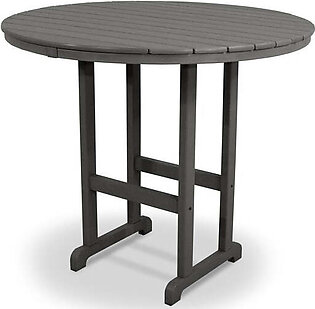 Round 48" Bar Table - Slate Gray
