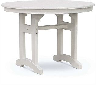42" Round Dining Table - White
