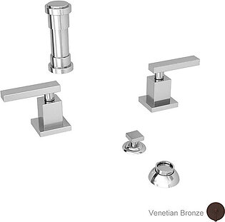Secant Two Handle Bidet Faucet with Drain