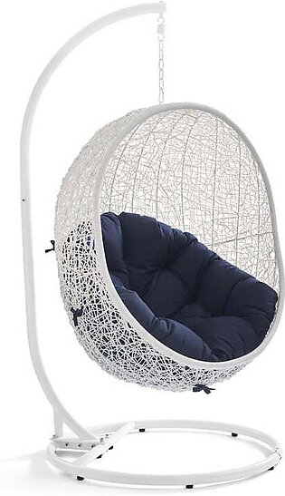 Hide Outdoor Patio Swing Chair with Stand