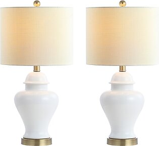 Qin Ceramic Table Lamps Set of 2 - White