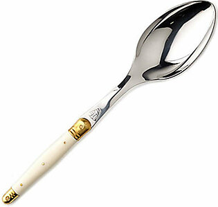 Jean Dubost Laguiole Serving Spoon with Ivory Handle
