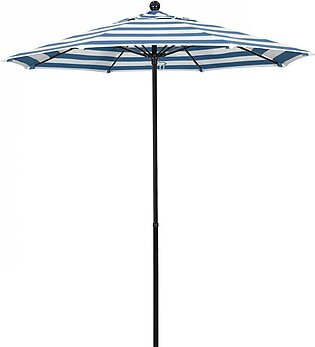 Oceanside Series 7.5' Patio Umbrella with Fiberglass Pole Fiberglass Ribs Push Lift and Sunbrella 2A Cabana Regatta Fabric