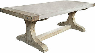 Pirate Concrete and Wood Dining Table