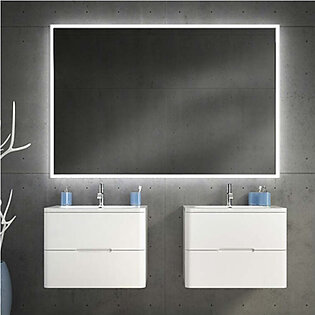 Halo 36" x 36" LED Lighted Wall Mirror with Defogger