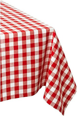 DII Red/White Checkers 104" x 60" Tablecloth