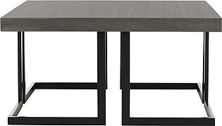 Amalya Modern Mid-Century Wood Coffee Table - Dark Gray/Black