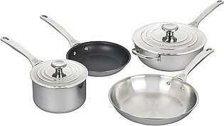 Six-Piece Stainless Steel Cookware Set