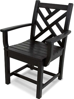 Chippendale Dining Arm Chair - Black