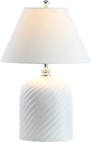Serge Ceramic LED Table Lamp - White