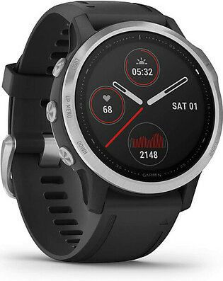 Garmin Fenix 6S GPS Smart Watch Silver with Black Band