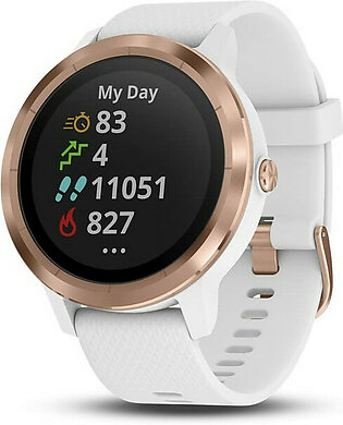 Garmin Vivoactive 3 Smart Watch - White with Rose Gold