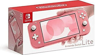 Nintendo Switch Lite Console, Lightweight and Compact Design Hand-held Gaming Console Japan Version - Coral