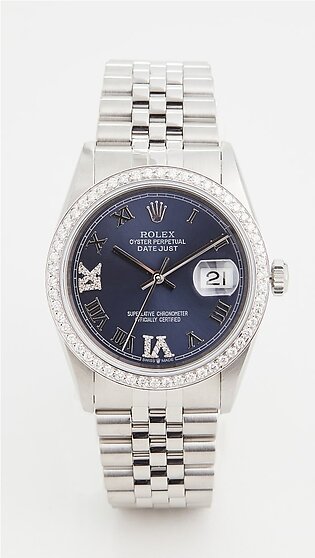 36mm Gents Rolex Date Just Purple Watch