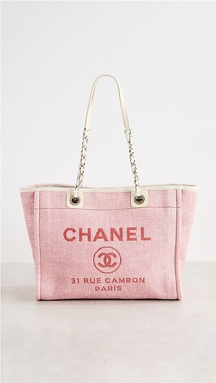 Chanel Deauville Tote MM, Canvas