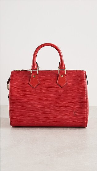 LV Red Duffel Bag