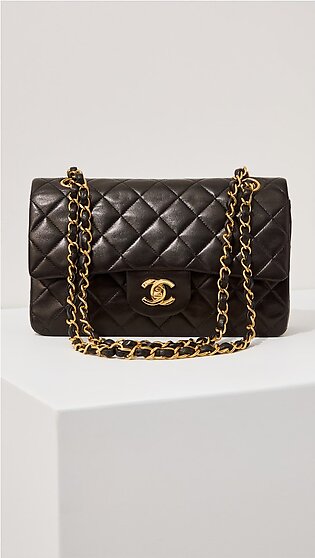 Chanel Black Lambskin 2.55 9" Bag