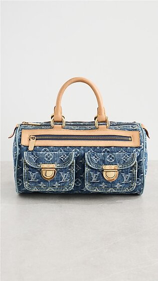 LV Blue Denim Duffel Bag