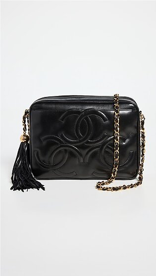 Chanel Black 3 CC Camera Medium Bag