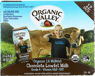 ORGANIC VALLEY 1% Chocolate Milk 12ct.