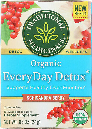 TRADITIONAL MEDICINALS Everyday Detox Tea Organic 16ct